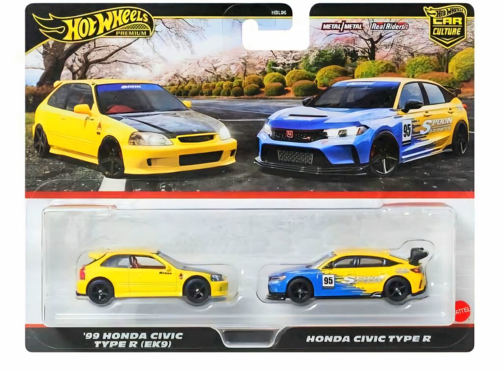 '07 Honda Civic Type R 10台セット Hot Wheels Premium 2-Pack Honda Spoon Civic 1:64 - CollectorsCorner