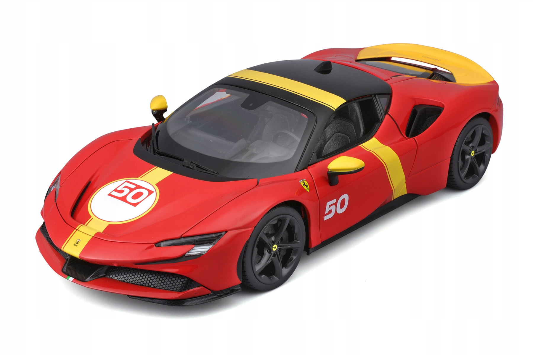 Macheta Ferrari SF90 Stradale Assetto Fiorano 24h Le Mans Livery 1:18 – Bburago 1 Macheta Ferrari SF90 Stradale Assetto Fiorano 24h Le Mans Livery 1:18 Bburago