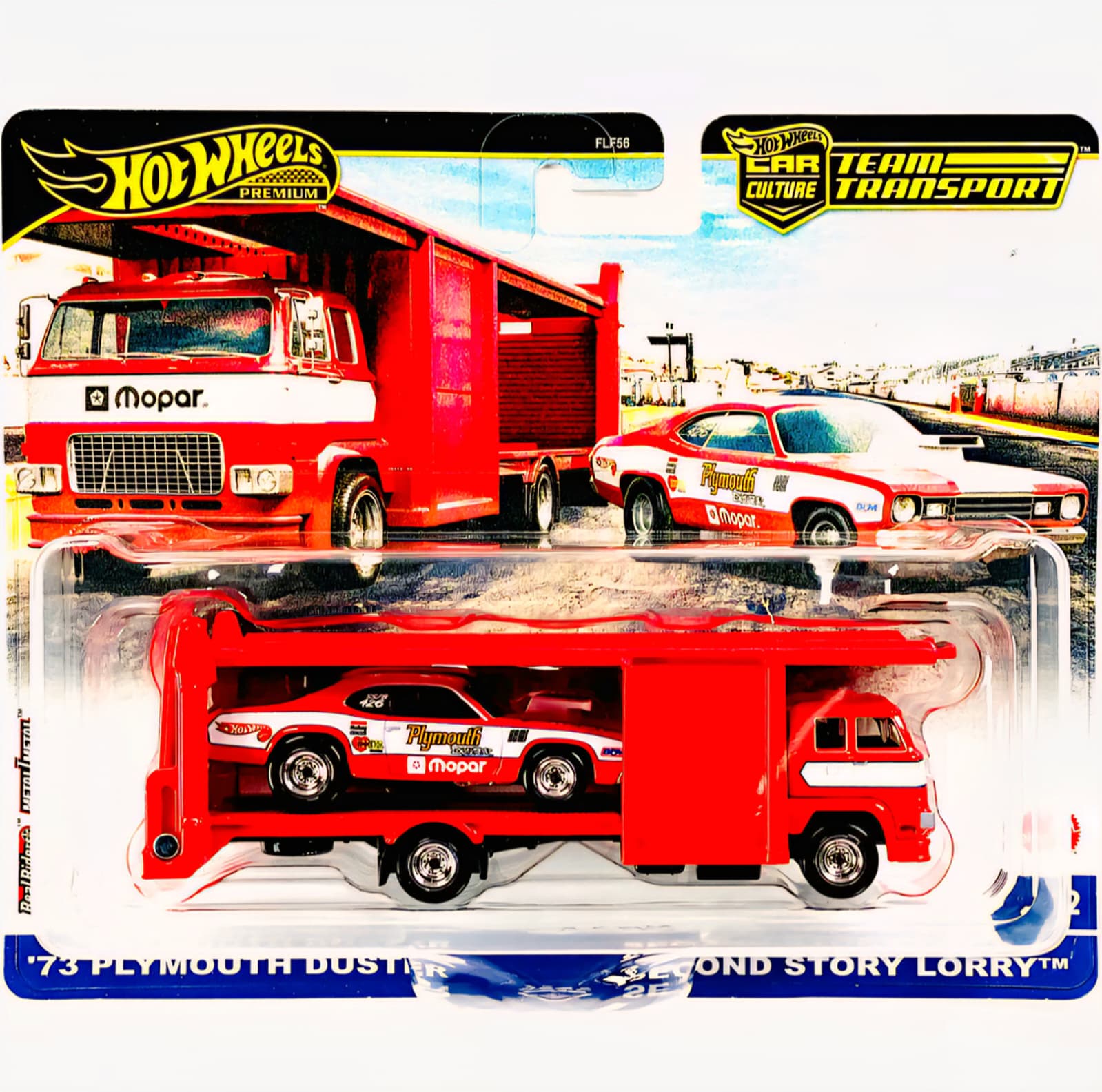 Machetă Hot Wheels Premium Team Transport – Plymouth Duster 1 Machetă Hot Wheels Premium Team Transport – Plymouth Duster