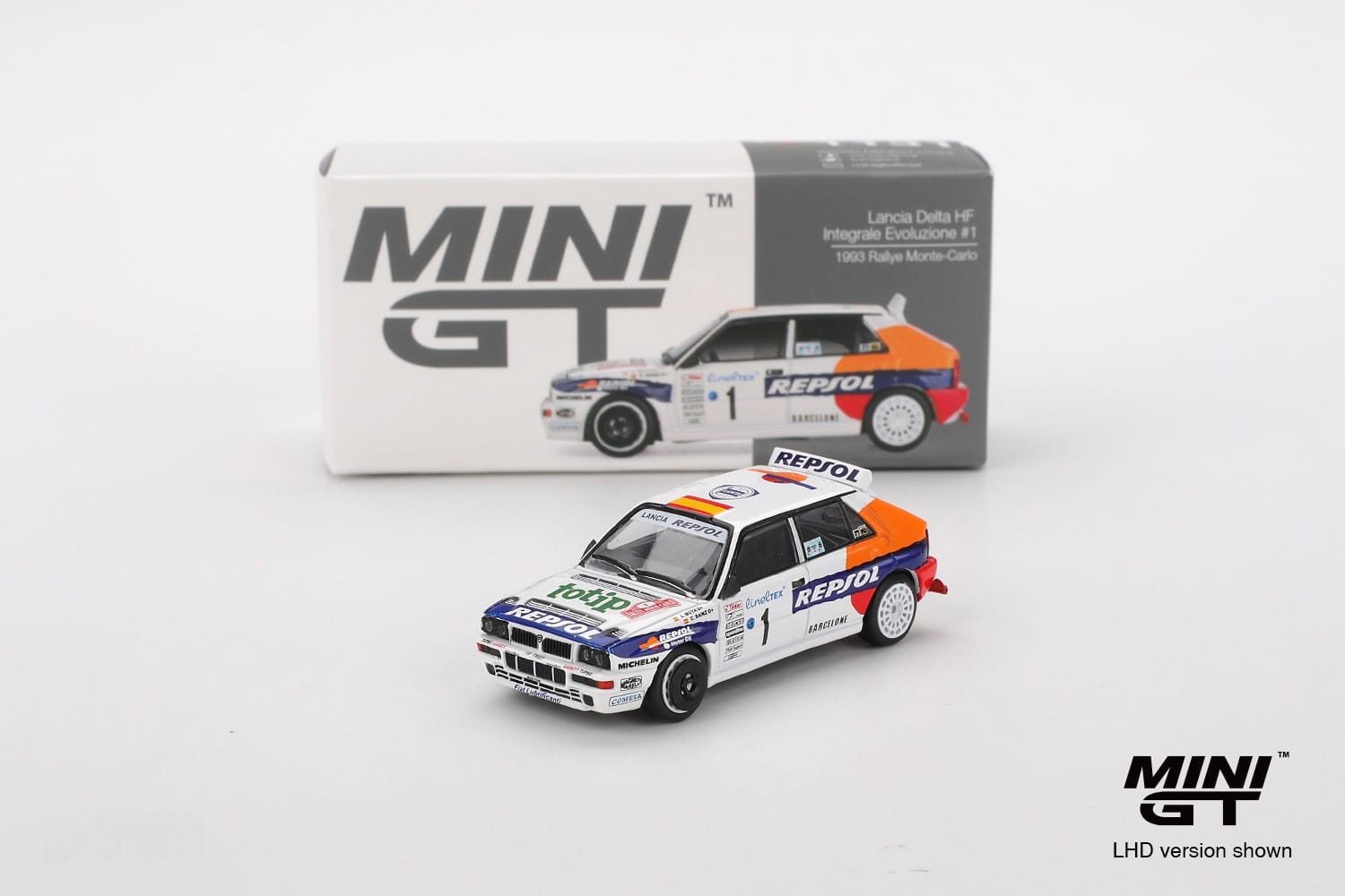 Machetă Lancia Delta Integrale Evoluzione #1 Rally Monte Carlo 1993 1:64 Mini Gt MGT01131 2 Machetă Lancia Delta Integrale Evoluzione #1 Rally Monte Carlo 1993 1:64 Mini Gt MGT01131 - imagine 2