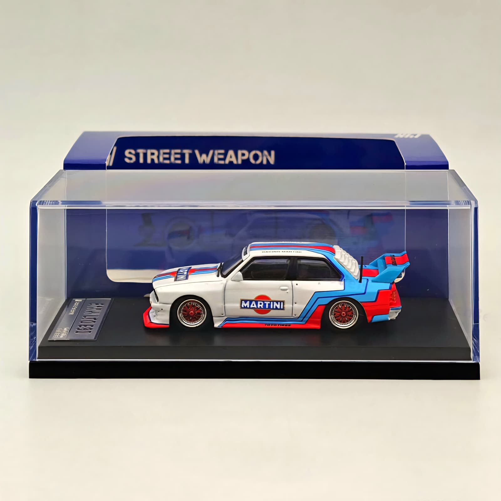 Machetă BMW E30 Martini Livery Street Weapon 5 Machetă BMW E30 Martini Livery Street Weapon - imagine 5