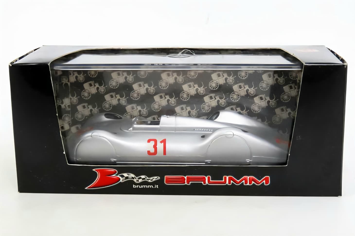 Machetă Auto Union Typ C Stromlinienwagen Brumm 2 Machetă Auto Union Typ C Stromlinienwagen Brumm - imagine 2