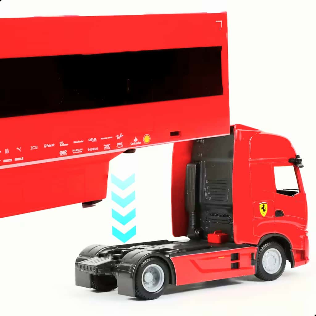 Machetă Iveco Fiat Transporter Ferrari F1 1:43 Bburago 4 Machetă Iveco Fiat Transporter Ferrari F1 1:43 Bburago - imagine 4