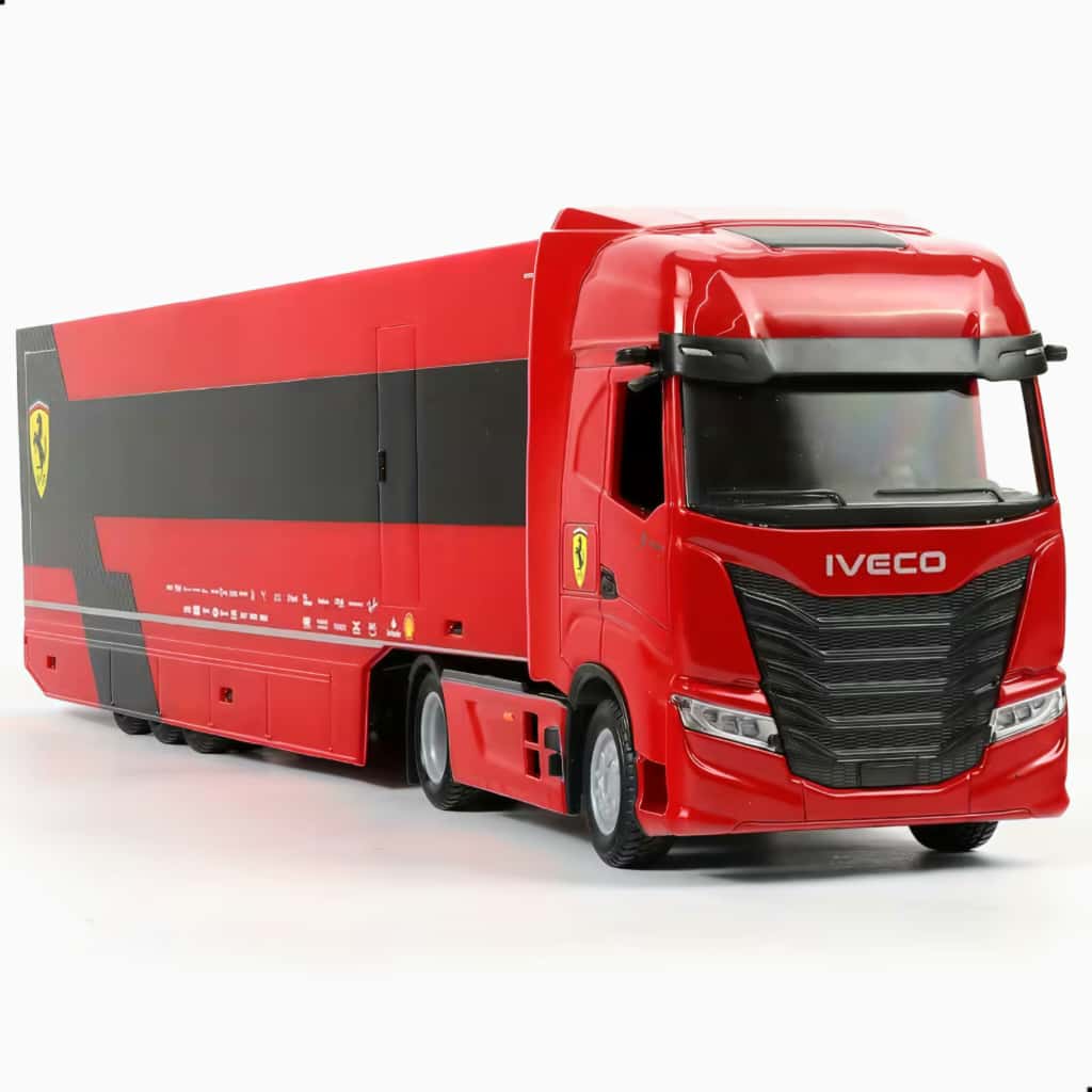 Machetă Iveco Fiat Transporter Ferrari F1 1:43 Bburago 8 Machetă Iveco Fiat Transporter Ferrari F1 1:43 Bburago - imagine 8