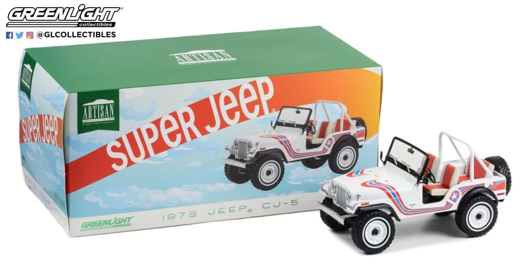 Machetă Jeep CJ-5 Super Jeep 1:18 Greenlight 1 Machetă Jeep CJ-5