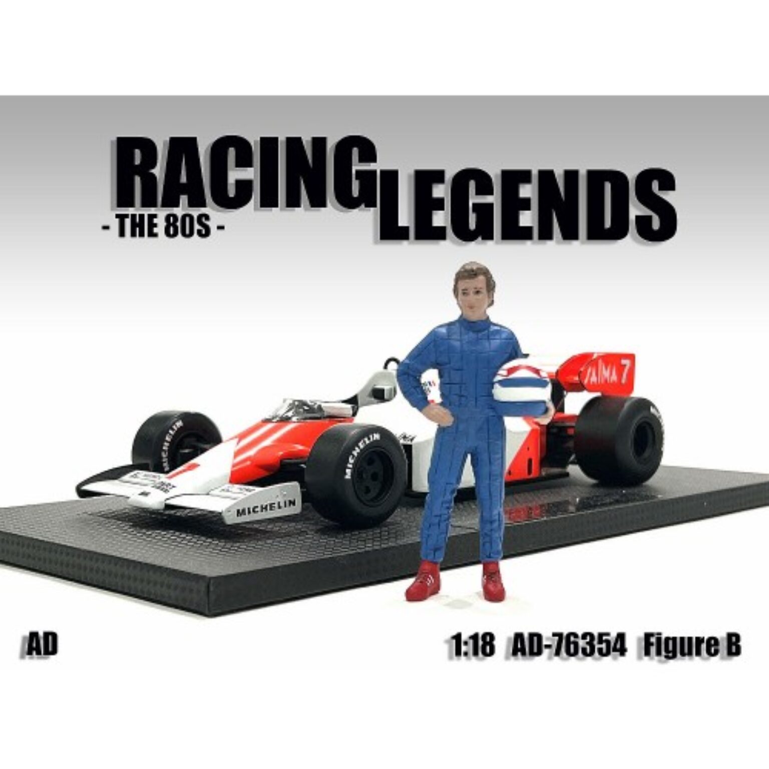 Figurina Racing Legend “1980s Driver B” 1:18 American Diorama ...