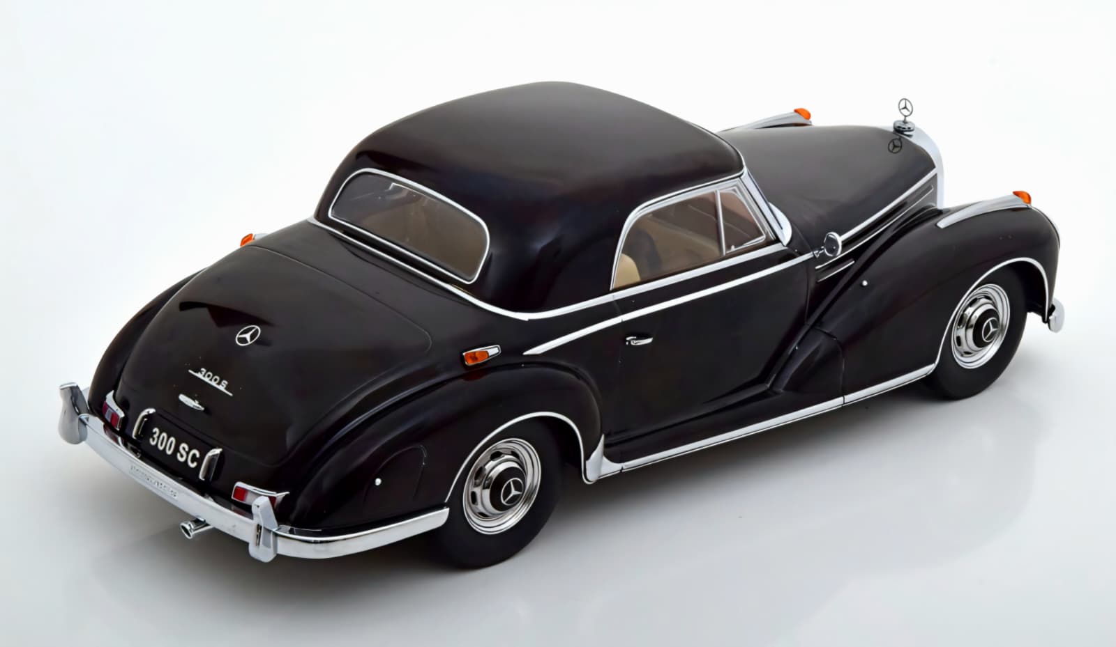 Macheta Mercedes-Benz 300S Coupe (W188) 1:18 KK Scale – Black 3 Macheta Mercedes-Benz 300S Coupe (W188) 1:18 KK Scale – Black - imagine 3