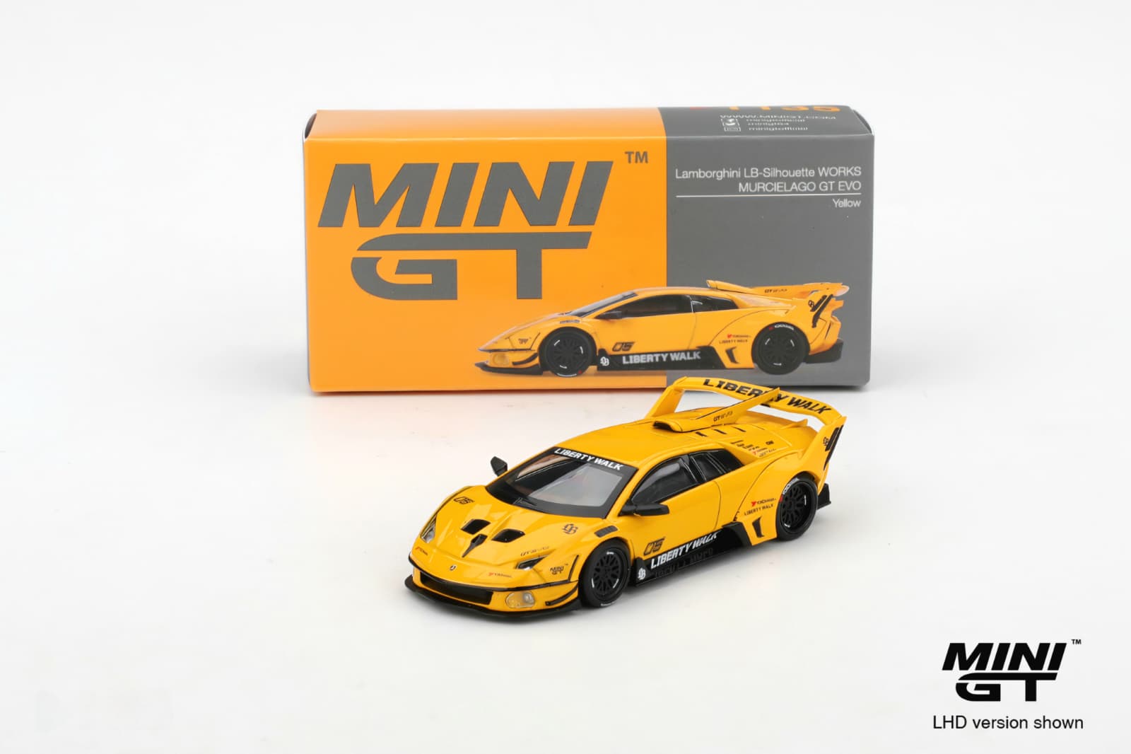 Macheta Lamborghini LB-Silhouette WORKS Murciélago GT Evo 1:64 Mini GT MGT01135 3 Macheta Lamborghini LB-Silhouette WORKS Murciélago GT Evo 1:64 Mini GT MGT01135 - imagine 3