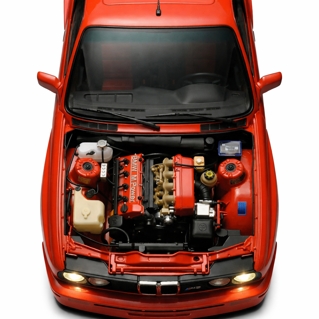 Machetă BMW M3 E30 1:8 IXO – kit complet pentru asamblare 3 Machetă BMW M3 E30 1:8 IXO – kit complet pentru asamblare - imagine 3