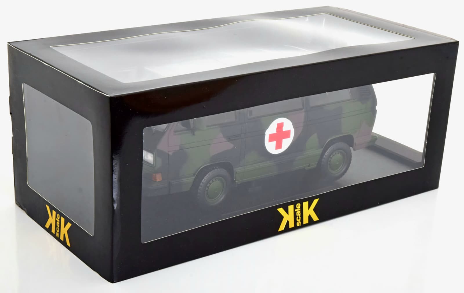 Macheta Volkswagen T3 Ambulanță de Armată 1:18 KK Scale 3 Macheta Volkswagen T3 Ambulanță de Armată 1:18 KK Scale - imagine 3