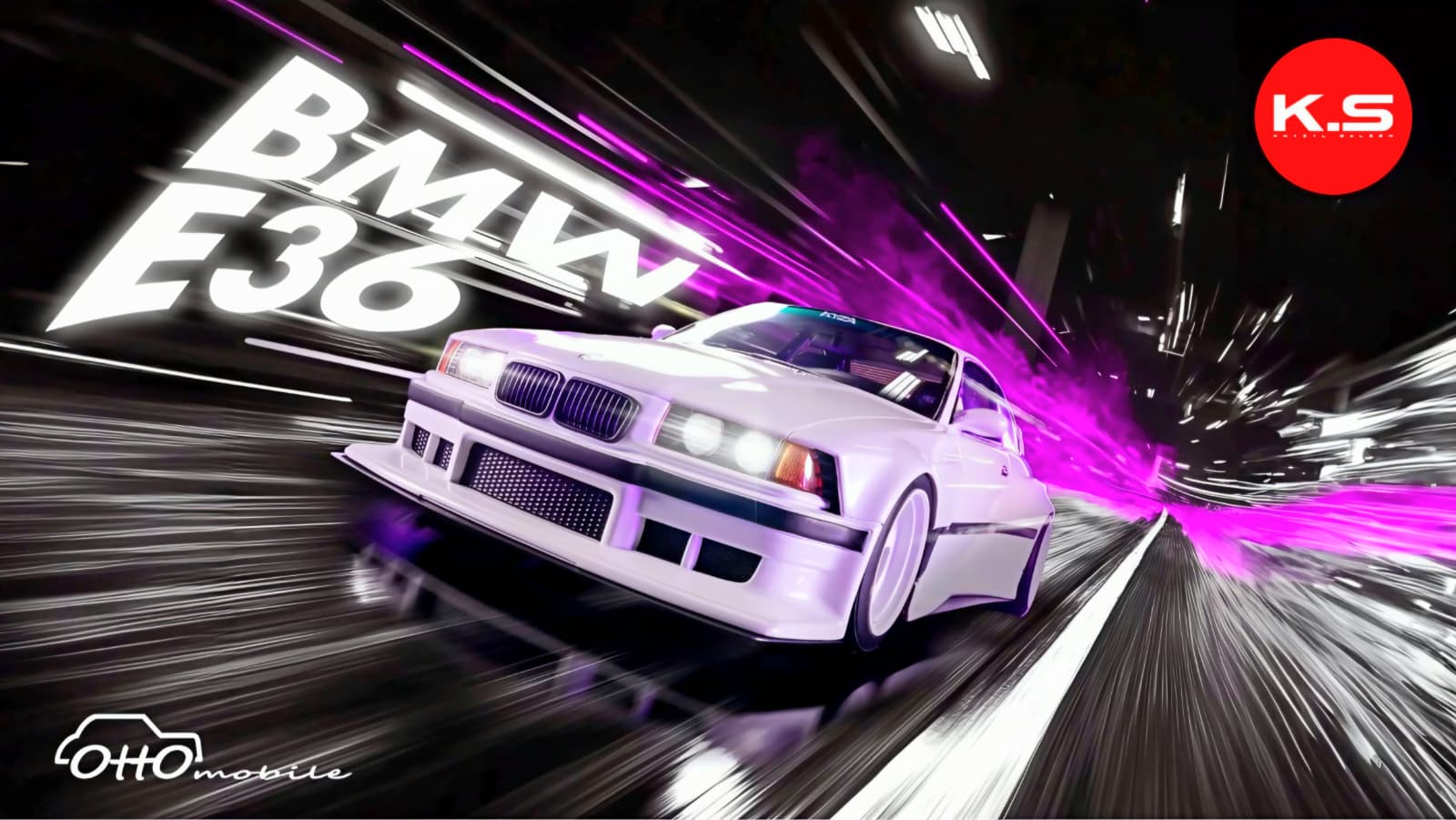 Machetă BMW E36 Khyzyl Saleem 1:18 Otto Mobile (Ot1051) 1 BMW E36 Khyzyl Saleem