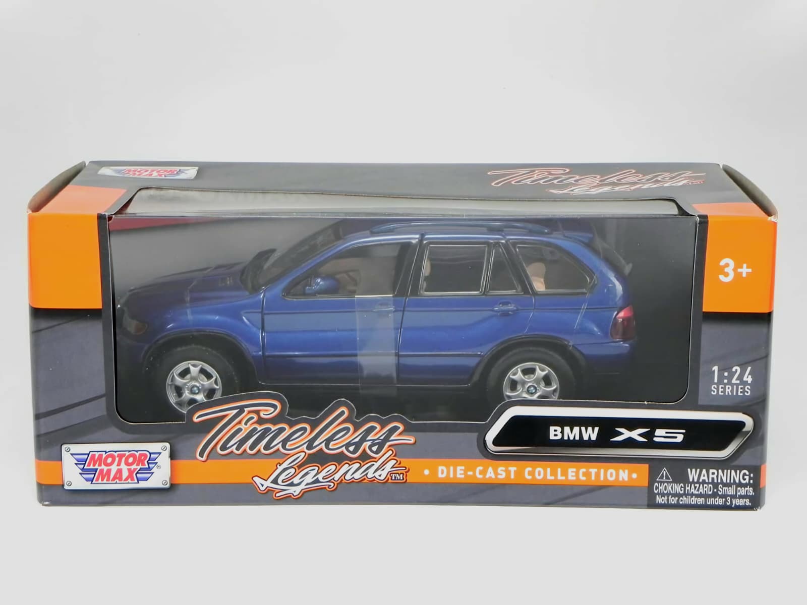 Machetă BMW X5 E53 Albastru 1:24 Motor Max 2 Machetă BMW X5 E53 Albastru 1:24 Motor Max - imagine 2