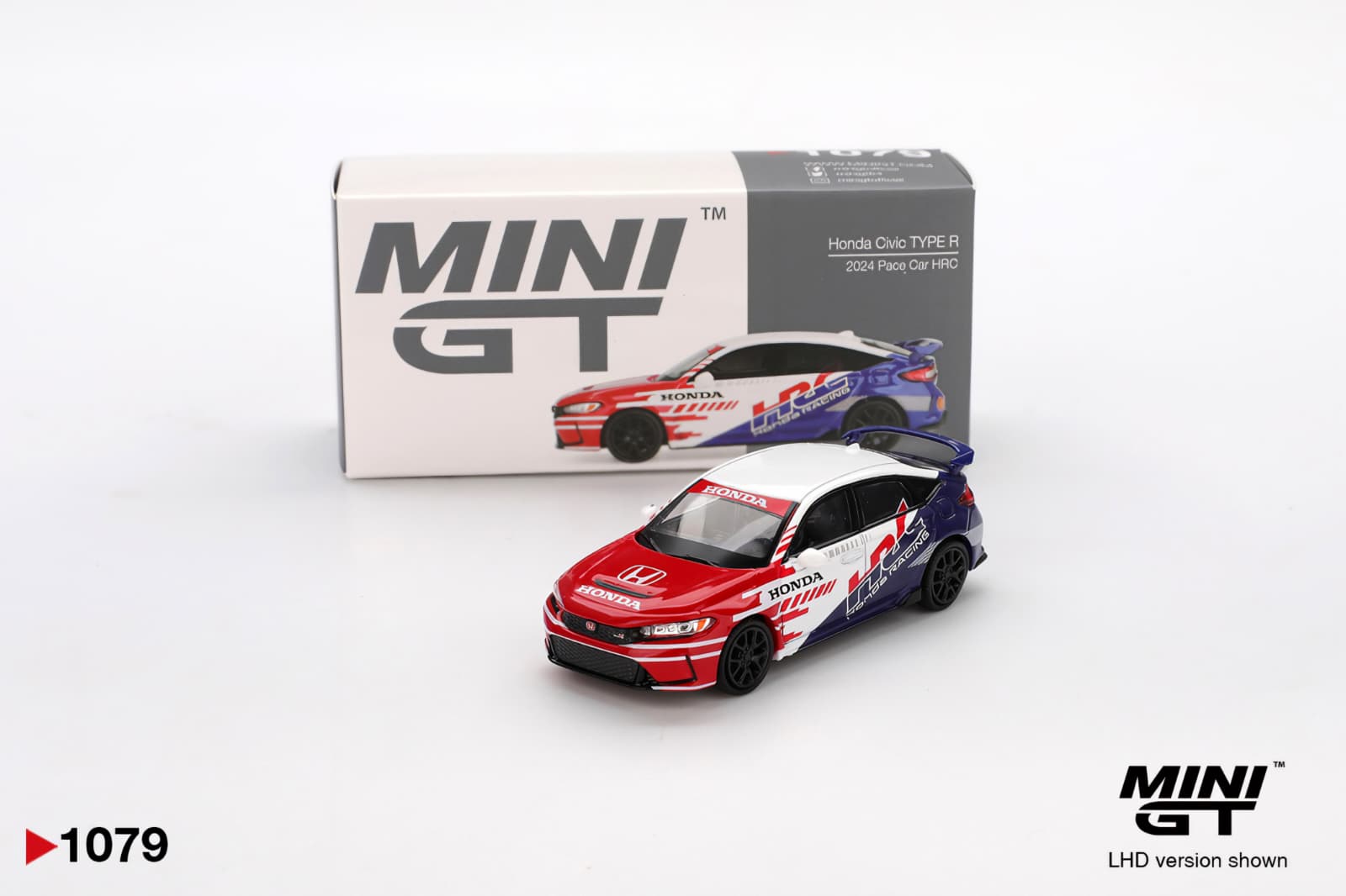 Macheta Honda Civic Type R Pace Car HRC 1:64 Mini GT (MGT01079) 1 Honda Civic Type R Pace Car HRC