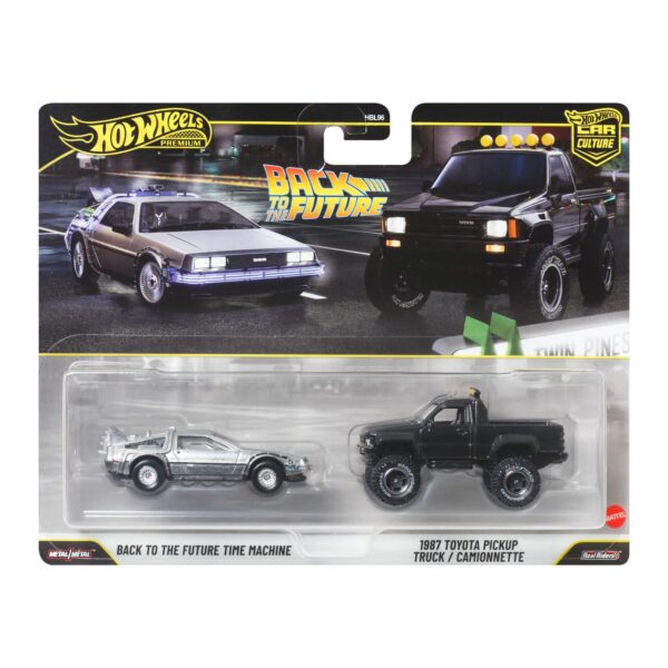 Hot Wheels Premium 2-Pack Back To The Future Time Machine