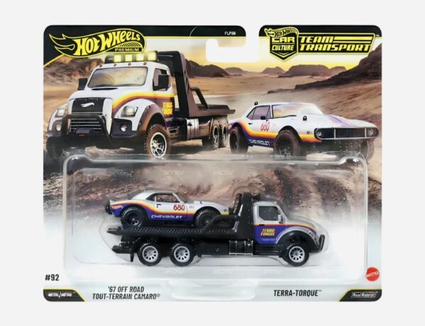 Hot Wheels Premium Team Transport Off-Road Camaro & Terra-Torque