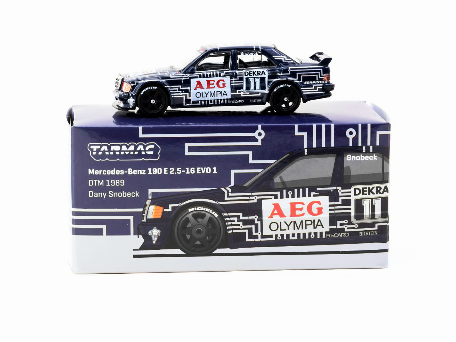Machetă Mercedes-Benz 190 E 2.5-16 EVO 1 1:64 Tarmac Works 3 Machetă Mercedes-Benz 190 E 2.5-16 EVO 1 1:64 Tarmac Works - imagine 3