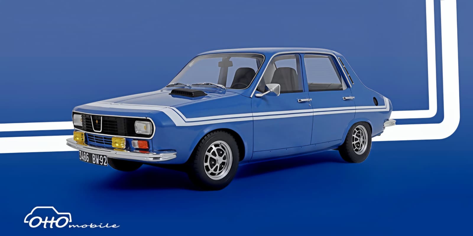 Macheta Renault 12 Gordini 1:12 Otto Models 1 Renault 12 Gordini