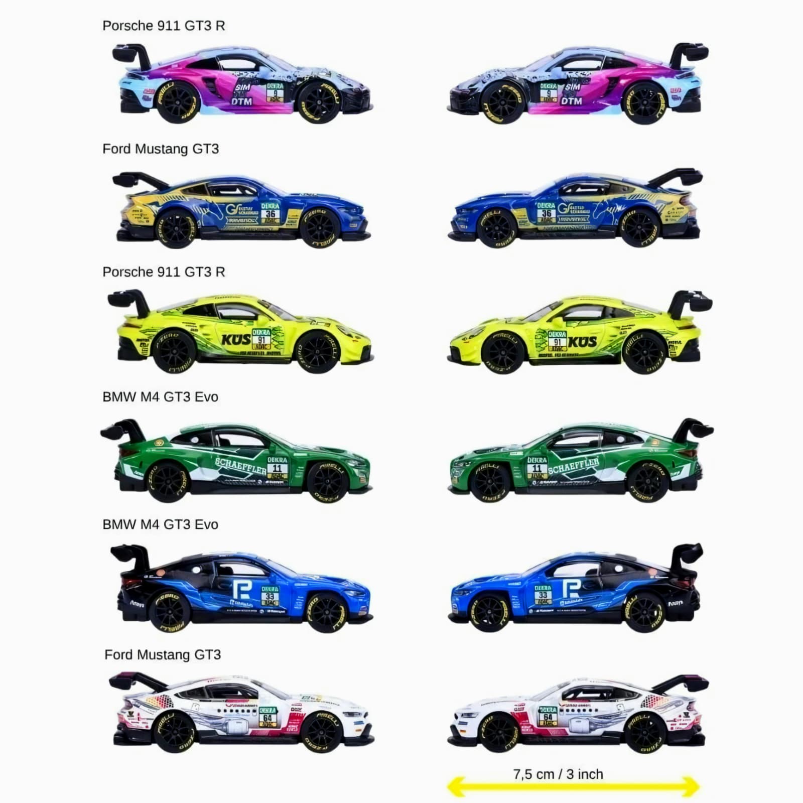 Macheta Porsche 911 GT3 R "Grello" DTM #91 1:64 Majorette Motorsport DTM Deluxe Cars 2 Macheta Porsche 911 GT3 R "Grello" DTM #91 1:64 Majorette Motorsport DTM Deluxe Cars - imagine 2