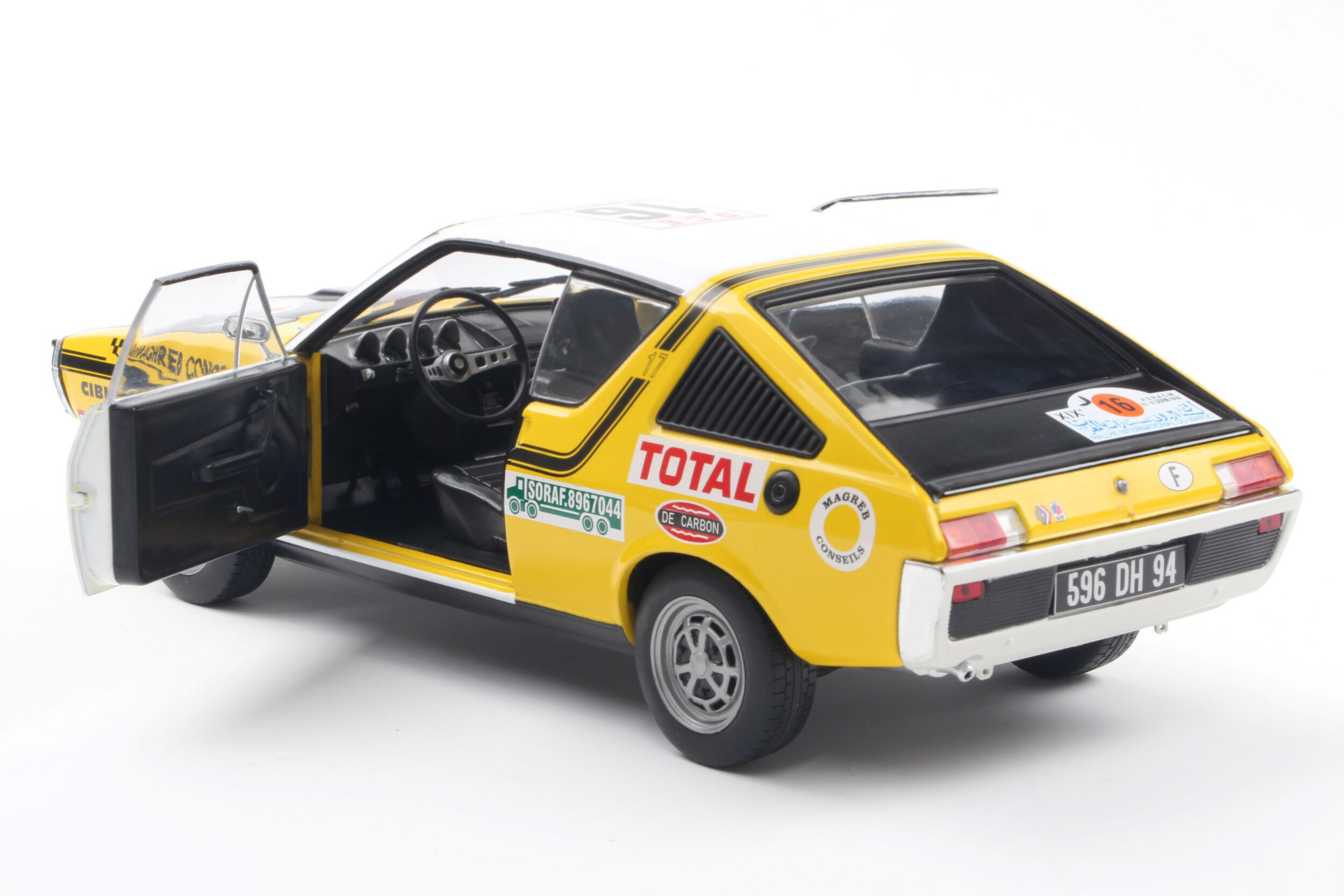 Macheta Renault 17 Ph.1 N.16 Rally du Maroc 1976 1:18 Solido 6 Macheta Renault 17 Ph.1 N.16 Rally du Maroc 1976 1:18 Solido - imagine 6