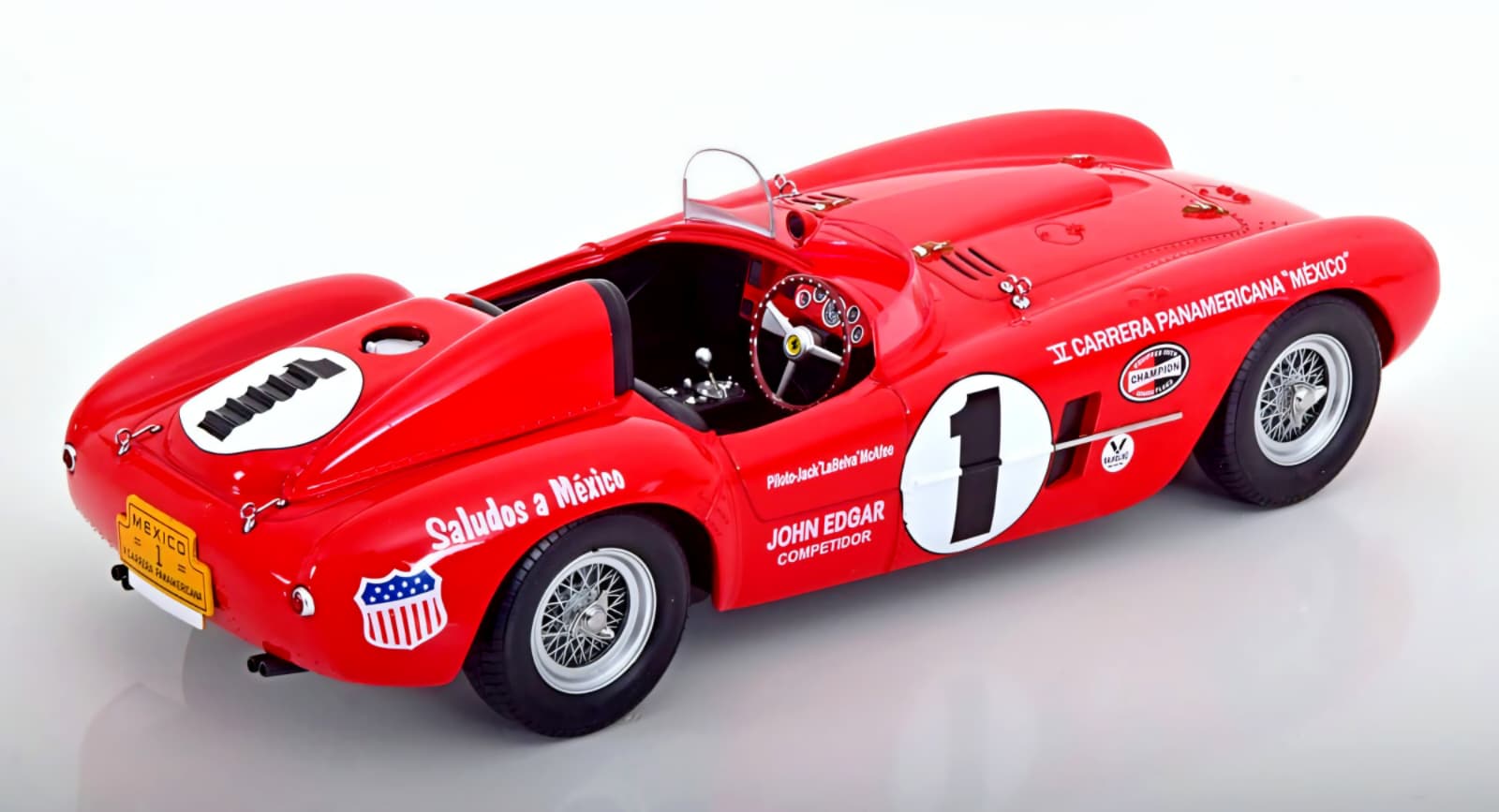 Macheta Ferrari 375 Plus No. 1 Panamericana 1:18 KK Scale 4 Macheta Ferrari 375 Plus No. 1 Panamericana 1:18 KK Scale - imagine 4